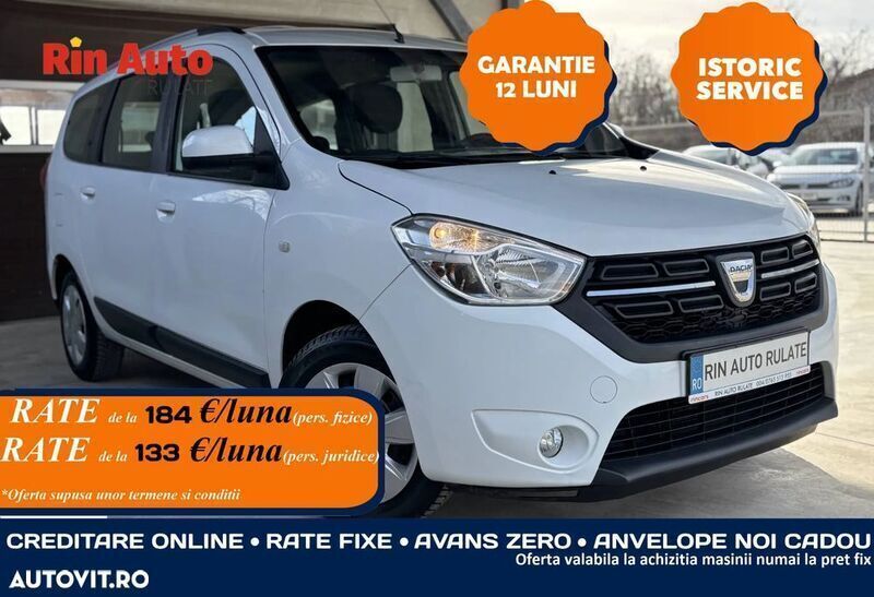 Alb Utilizat 2017 Dacia Lodgy Ambiance Monovolum | 7.490 EUR (Preț OK) - Imagine 1/4
