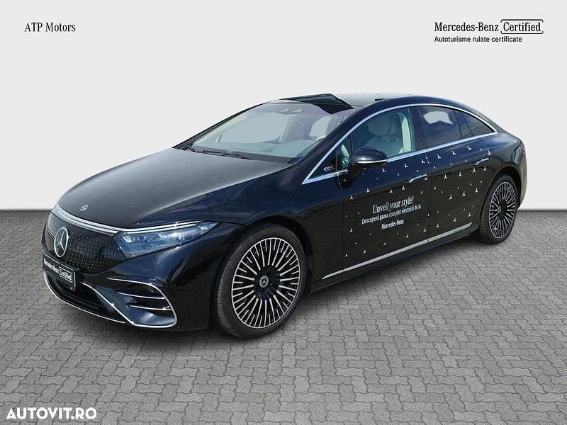 Negru Utilizat 2022 Mercedes EQS580 Berlinǎ | 101.035 EUR - Imagine 1/4