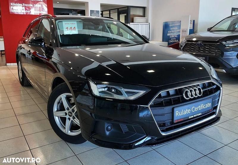 Negru Utilizat 2022 Audi A4 Break | 24.302 EUR (Scump) - Imagine 1/4