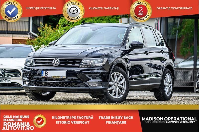 Negru Utilizat 2018 VW Tiguan Comfortline SUV | 21.150 EUR (Preț OK) - Imagine 1/4