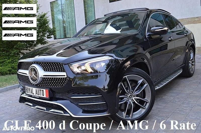 Negru Utilizat 2021 Mercedes GLE400 AMG line Coupe | 63.900 EUR (Preț bun) - Imagine 1/4