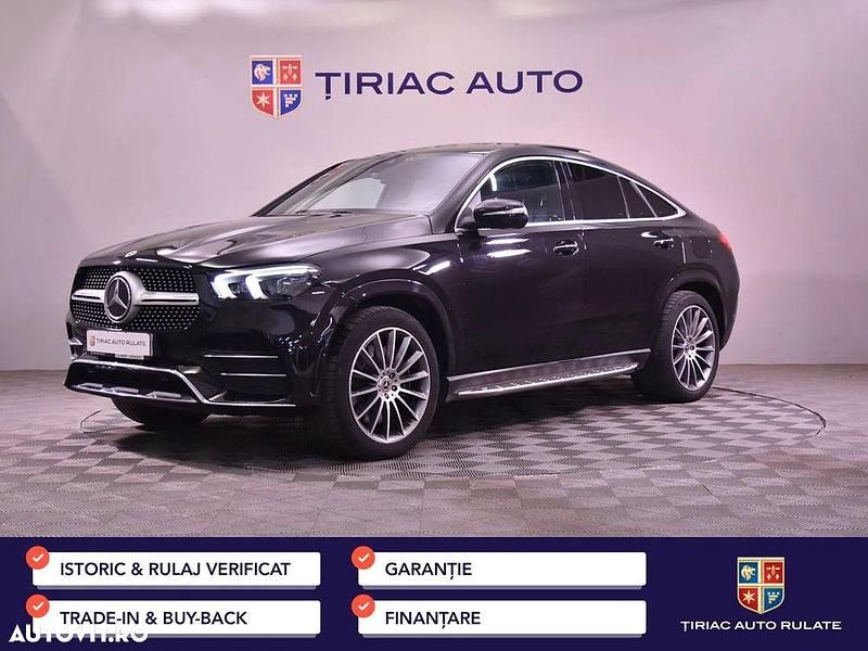Culoarenegru Utilizat 2022 Mercedes GLE350 AMG line Coupe | 68.990 EUR (Preț bun) - Imagine 1/4