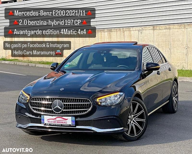 Culoarenegru Utilizat 2020 Mercedes E200 Berlinǎ | 31.990 EUR (Puțin scump) - Imagine 1/4