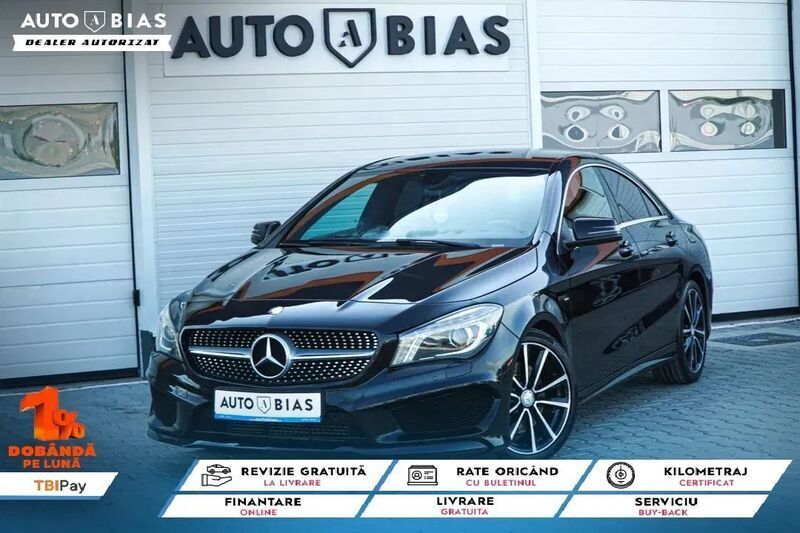 Negru Utilizat 2013 Mercedes CLA220 AMG line Berlinǎ | 16.950 EUR (Preț bun) - Imagine 1/4