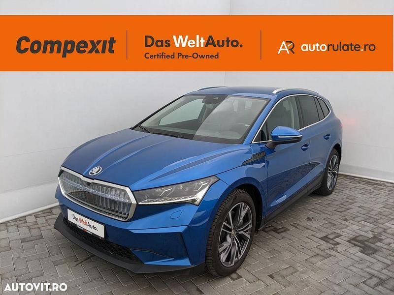 Culoarealbastru Utilizat 2022 Skoda Enyaq iV SUV | 35.990 EUR (Preț OK) - Imagine 1/4