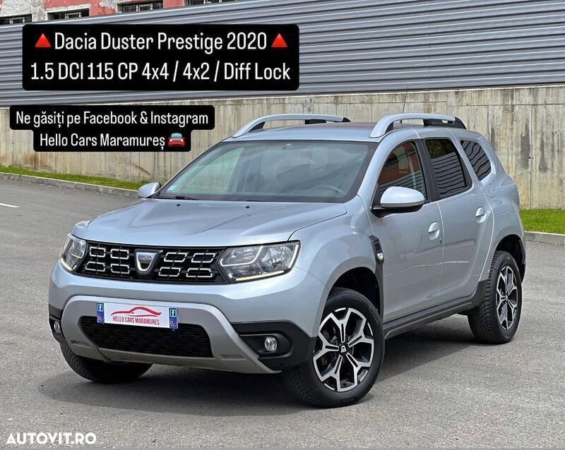 Gri Utilizat 2020 Dacia Duster Prestige SUV | 14.990 EUR (Puțin scump) - Imagine 1/4