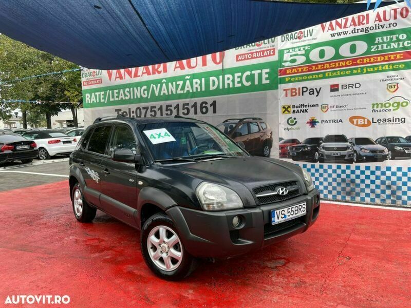 Negru Utilizat 2004 Hyundai Tucson SUV | 3.499 EUR - Imagine 1/4