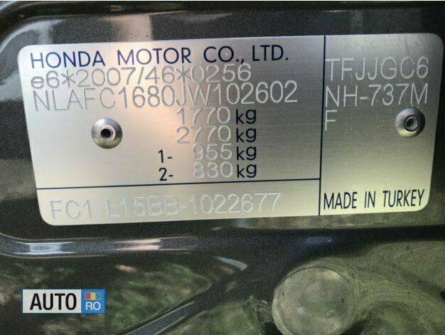 Second-hand Honda Civic 182 CP (133 kW) 2019 Gri Berlinǎ