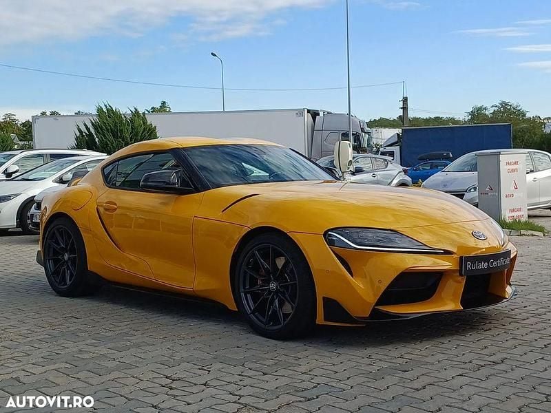 Second-hand Toyota Supra 340 CP (250 kW) 2022 Culoaregalbeuriu Coupe