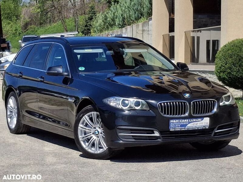 Negru Utilizat 2015 BMW 520 Luxury Line Break | 10.500 EUR (Super Preț) - Imagine 1/4