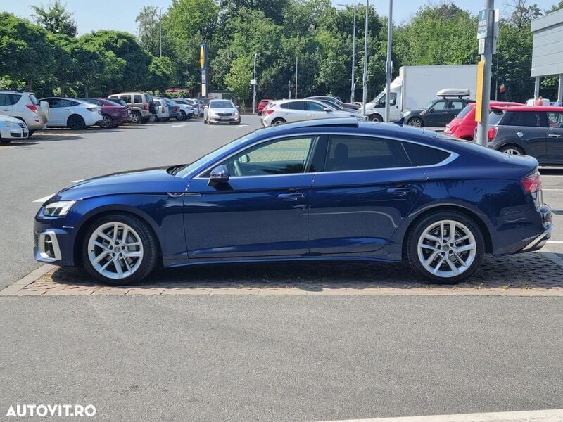 Albastru Utilizat 2020 Audi A5 Sportback S-Line Coupe | 26.900 EUR (Preț OK) - Imagine 1/4