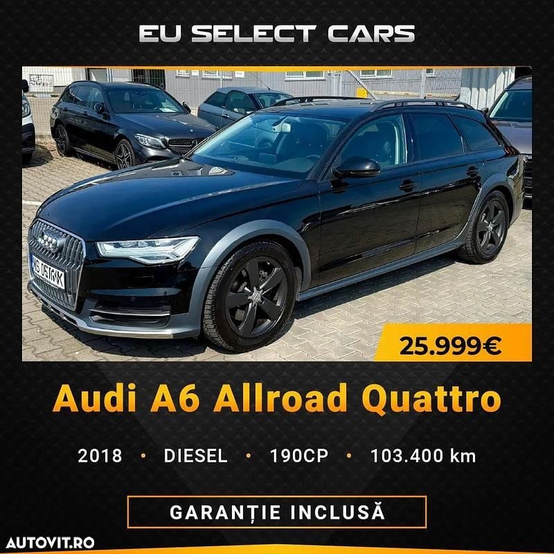 Culoarenegru Utilizat 2018 Audi A6 Allroad Design Break | 25.999 EUR (Preț bun) - Imagine 1/4