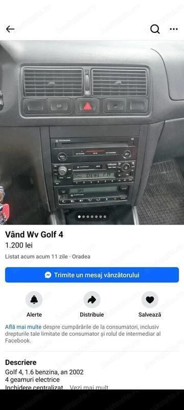 Second-hand VW Golf IV 105 CP (77 kW) 2004 Hatchback