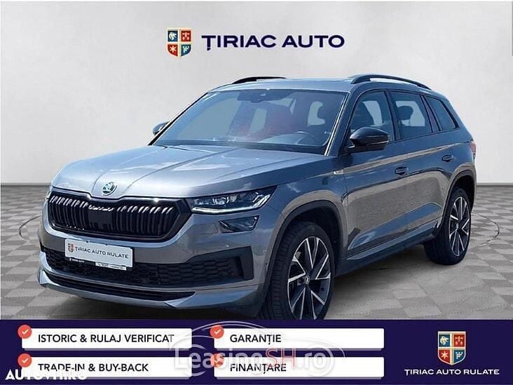Gri Utilizat 2022 Skoda Kodiaq SportLine SUV | 37.900 EUR (Puțin scump) - Imagine 1/4