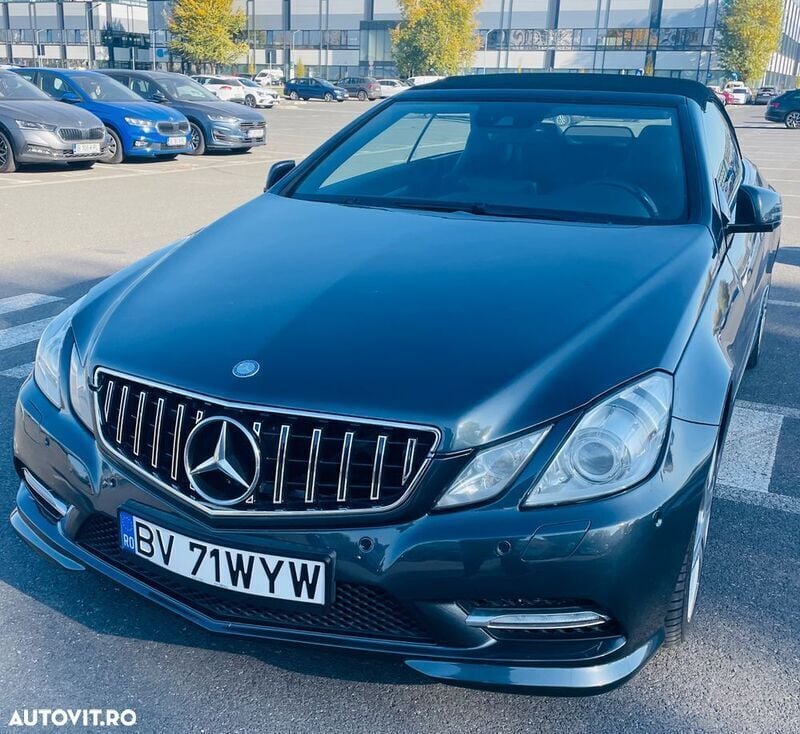 Gri Utilizat 2012 Mercedes E220 Avantgarde Cabrio | 13.999 EUR (Scump) - Imagine 1/4