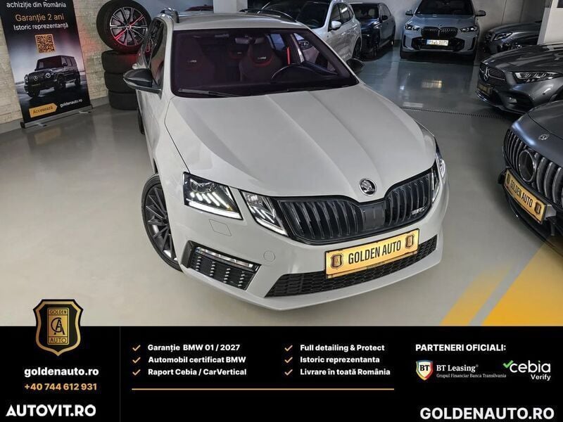 Gri Utilizat 2020 Skoda Octavia RS Break | 20.500 EUR (Preț bun) - Imagine 1/4