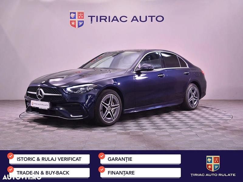Albastru Utilizat 2022 Mercedes C300e AMG line Berlinǎ | 45.900 EUR - Imagine 1/4