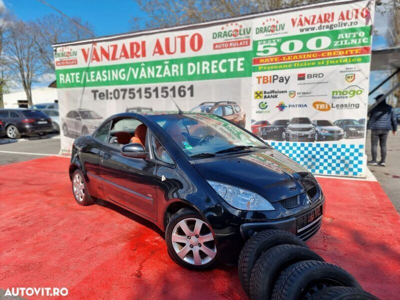 Negru Utilizat 2009 Mitsubishi Colt Cabrio | 3.499 EUR - Imagine 1/4