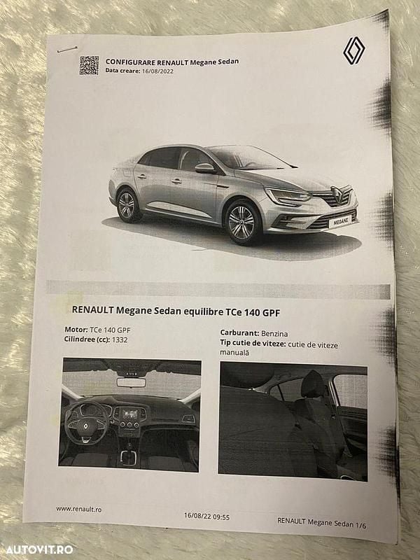 Second-hand Renault Mégane IV Intens 140 CP (102 kW) 2023 Gri Berlinǎ