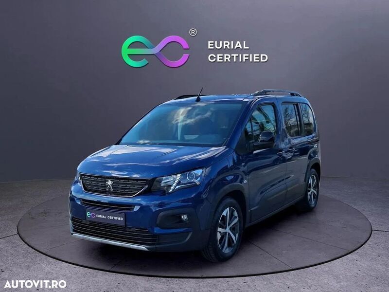 Albastru Utilizat 2023 Peugeot e-Rifter GT Monovolum | 28.000 EUR - Imagine 1/4