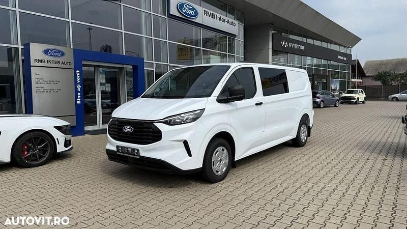 Culoarealb Nouă 2025 Ford Transit Custom Trend Monovolum | 36.893 EUR (Preț OK) - Imagine 1/4
