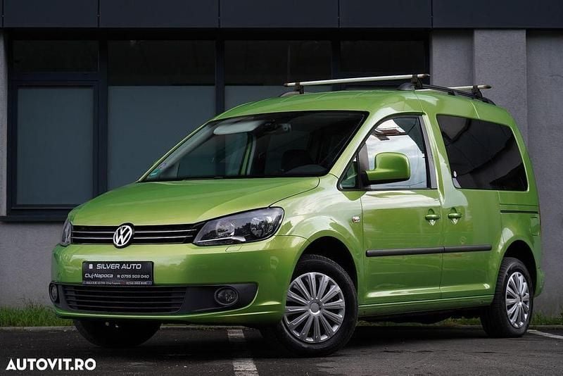 Second-hand VW Caddy 105 CP (77 kW) 2013 Culoareverde Monovolum
