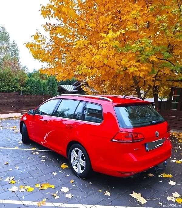 Rosu Utilizat 2014 VW Golf VII Highline Break | 7.850 EUR (Preț OK) - Imagine 1/3