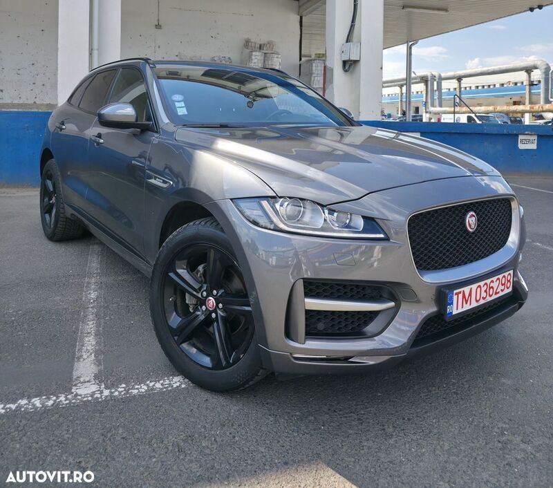 Gri Utilizat 2019 Jaguar F-Pace Prestige SUV | 19.990 EUR - Imagine 1/4