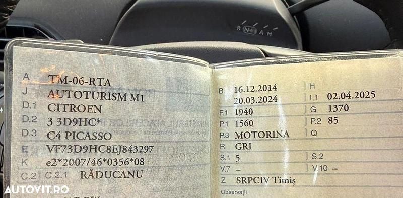 Second-hand Citroën C4 Picasso SELECTION 116 CP (85 kW) 2014 Culoaregri Monovolum