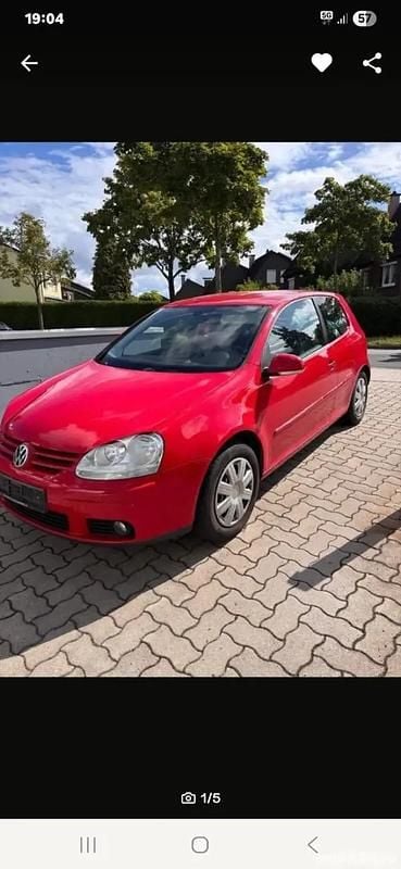 Roșu Utilizat 2008 VW Golf V United Berlinǎ | 2.999 EUR (Preț OK) - Imagine 1/4