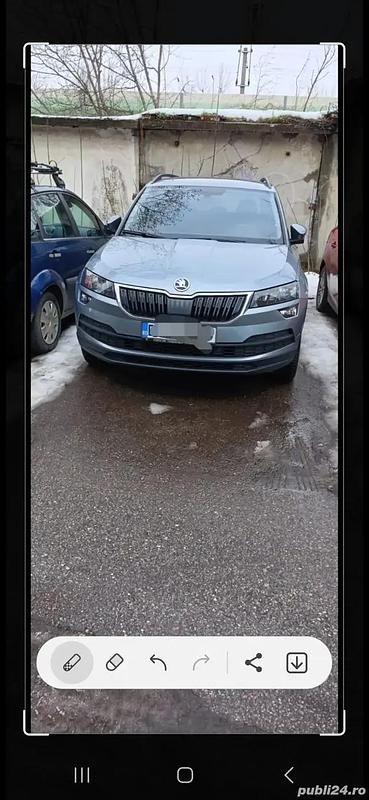 Gri Second-hand 2020 Skoda Karoq Ambition SUV | 12.900 EUR (Preț bun) - Imagine 1/4