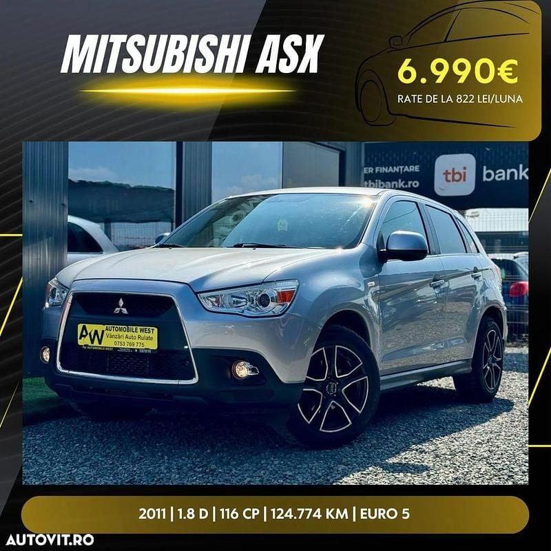 Culoareargint Utilizat 2011 Mitsubishi ASX Invite SUV | 6.990 EUR (Preț bun) - Imagine 1/4