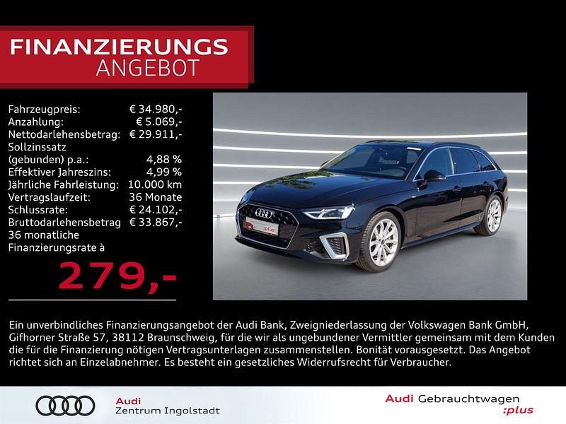 Utilizat 2023 Audi A4 S-Line Break | 37.773 EUR - Imagine 1/1