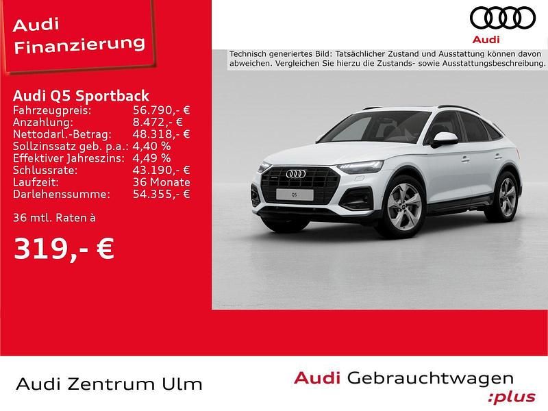Utilizat 2024 Audi Q5 Sportback Sport SUV | 60.846 EUR (Preț bun) - Imagine 1/1