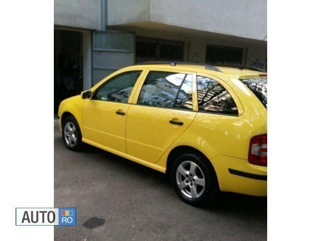 Second-hand Skoda Fabia 68 CP (50 kW) 2008 Galben Hatchback