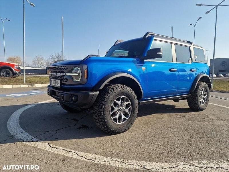 Second-hand Ford Bronco 335 CP (246 kW) 2023 Albastru SUV