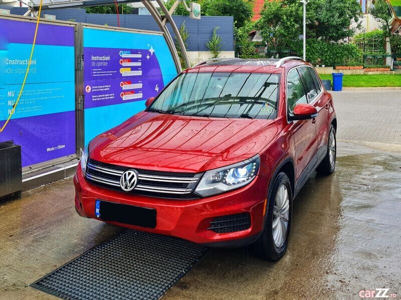 Roșu Utilizat 2012 VW Tiguan SUV | 9.950 EUR (Preț OK) - Imagine 1/4