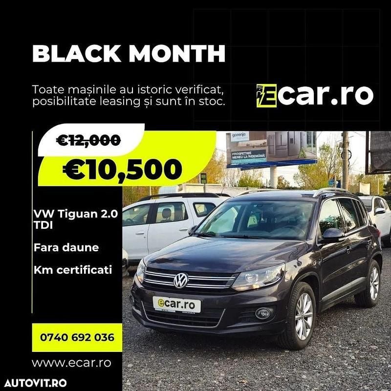 Maro Utilizat 2015 VW Tiguan SUV | 10.500 EUR (Super Preț) - Imagine 1/4