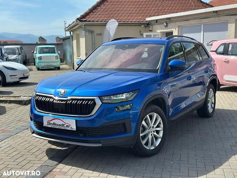 Culoarealbastru Utilizat 2022 Skoda Kodiaq Ambition SUV | 26.990 EUR (Preț OK) - Imagine 1/4