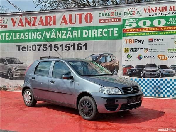 Gri Utilizat 2004 Fiat Punto Hatchback | 1.899 EUR (Scump) - Imagine 1/4