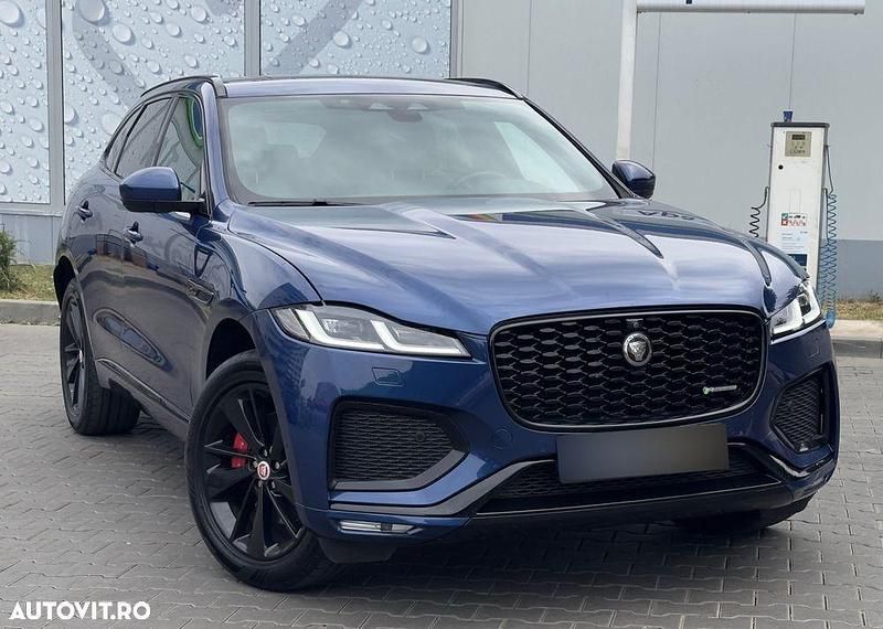 Culoarealbastru Utilizat 2021 Jaguar F-Pace R-Dynamic SUV | 27.990 EUR (Super Preț) - Imagine 1/4