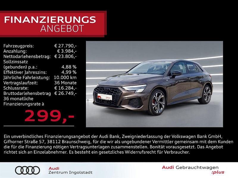 Utilizat 2022 Audi A3 Sportback e-tron S-Line Hatchback | 30.376 EUR - Imagine 1/1
