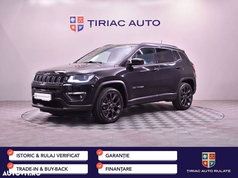 Negru Utilizat 2021 Jeep Compass SUV | 21.690 EUR (Scump) - Imagine 1/4