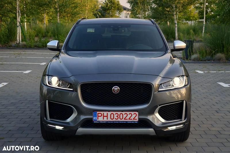 Gri Utilizat 2019 Jaguar F-Pace Ingenium SUV | 20.550 EUR (Preț OK) - Imagine 1/4