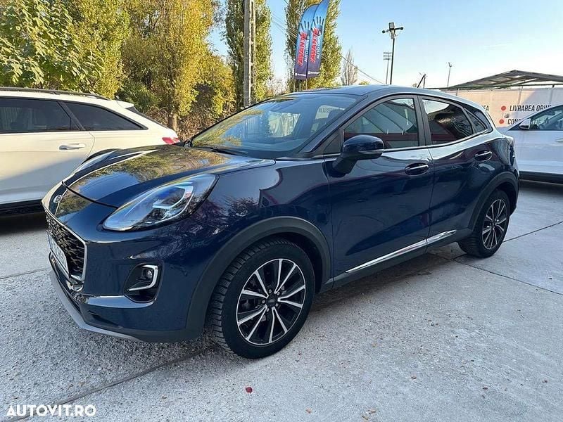 Culoarealbastru Utilizat 2021 Ford Puma Gen-E Titanium SUV | 12.490 EUR (Preț OK) - Imagine 1/4