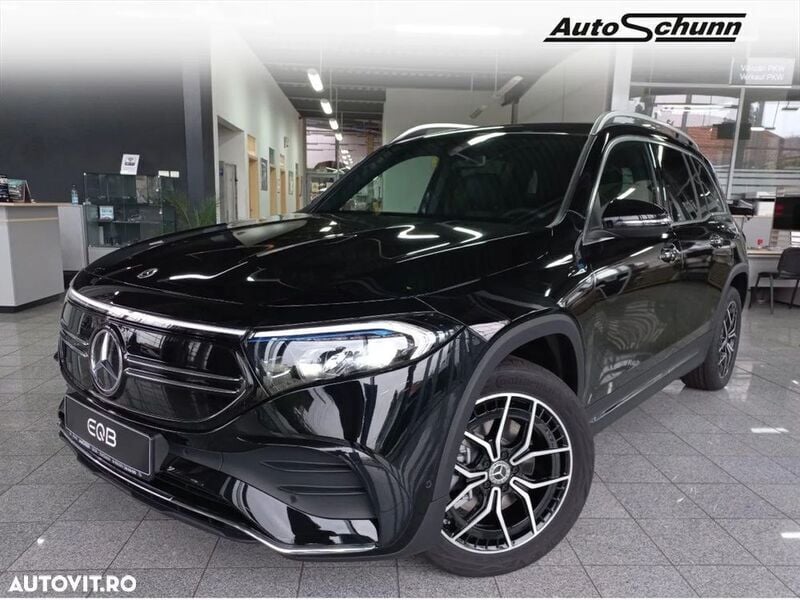 Negru Utilizat 2022 Mercedes EQB300 AMG line SUV | 40.448 EUR - Imagine 1/4