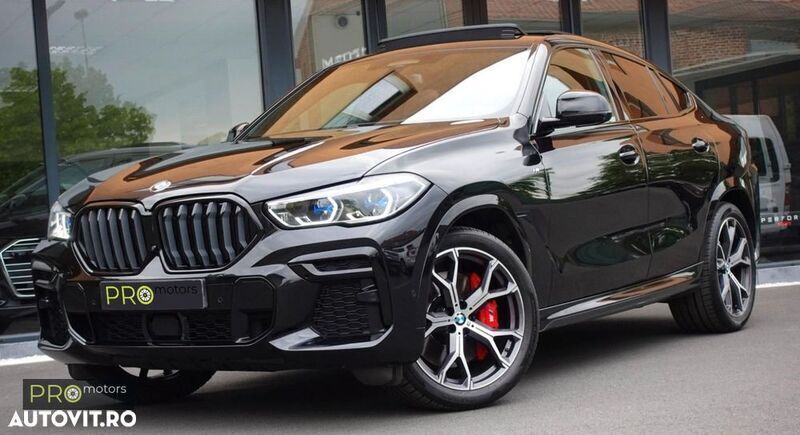 Negru Utilizat 2022 BMW X6 SUV | 64.499 EUR (Super Preț) - Imagine 1/4