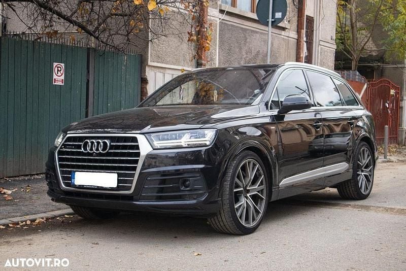 Negru Utilizat 2017 Audi Q7 SUV | 37.000 EUR (Puțin scump) - Imagine 1/4