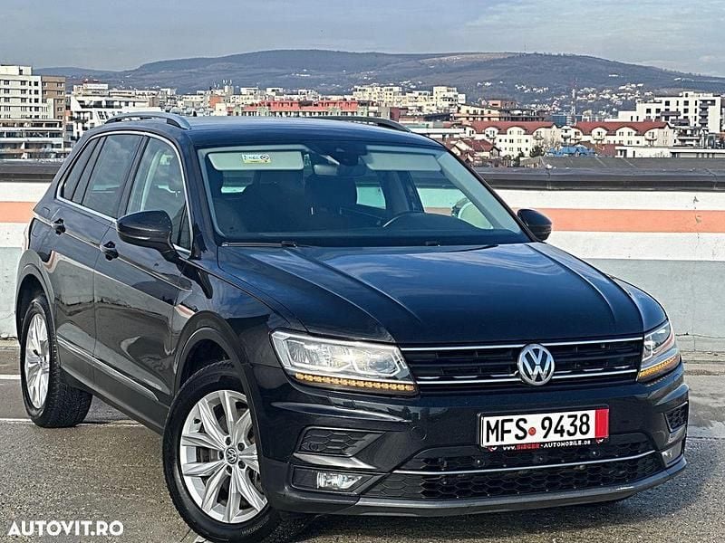 Culoarenegru Second-hand 2018 VW Tiguan Highline SUV | 16.850 EUR (Preț bun) - Imagine 1/4