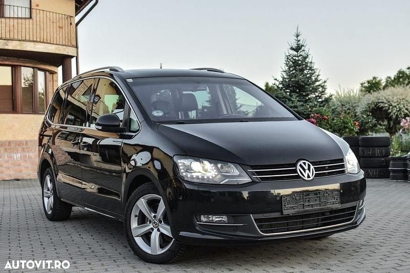 Negru Utilizat 2012 VW Sharan Highline Monovolum | 7.999 EUR (Preț OK) - Imagine 1/4